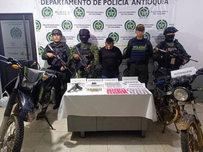 Alias Diomedes, cabecilla del Clan del Golfo capturado en Concordia. Foto: Cuarta Brigada.