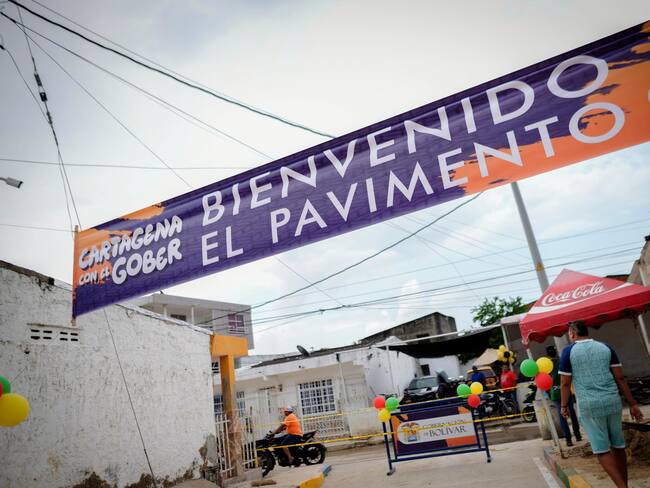 Entregan nueva Calle 53 del barrio La María, entre la Carrera 34 y la vía Perimetral