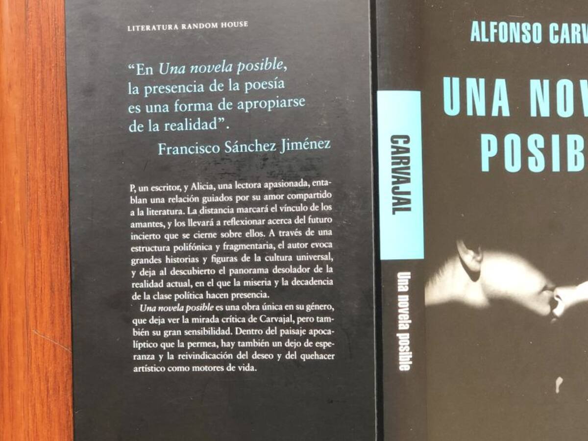 «Una novela posible» de Alfonso Carvajal, entre el romance y la realidad