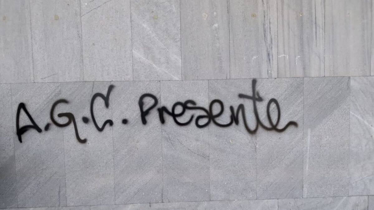 En Santa Marta aparecen grafitis de Autodefensas Gaitanistas de Colombia