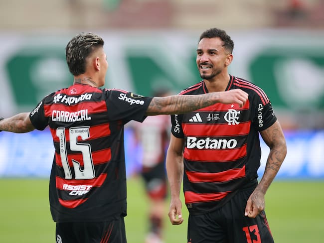 La Copa Libertadores es para el Flamengo de Jorge Carrascal: resumen de la final contra Palmeiras. (Photo by Hector Vivas/Getty Images)