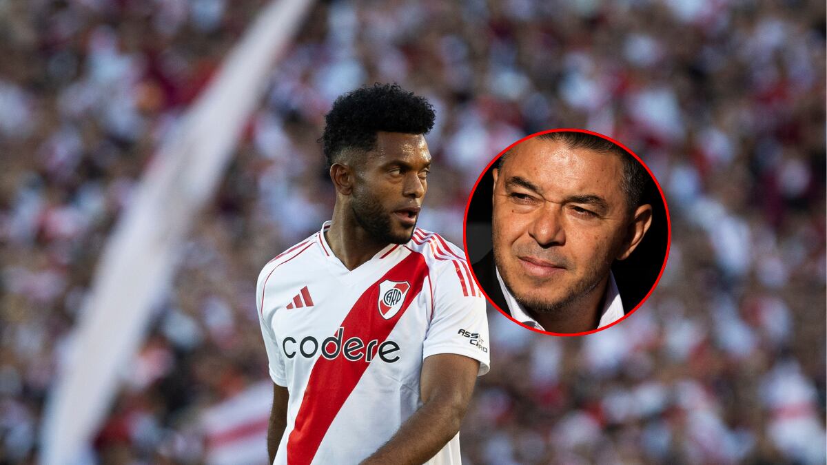 Miguel Borja y Marcelo Gallardo/Getty Images.