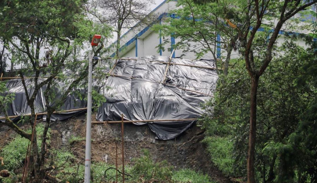 Deslizamiento de tierra en el tanque Piedra Pintada