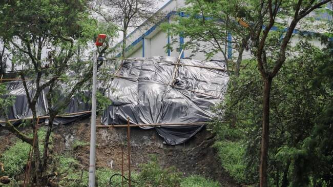 Deslizamiento de tierra en el tanque Piedra Pintada