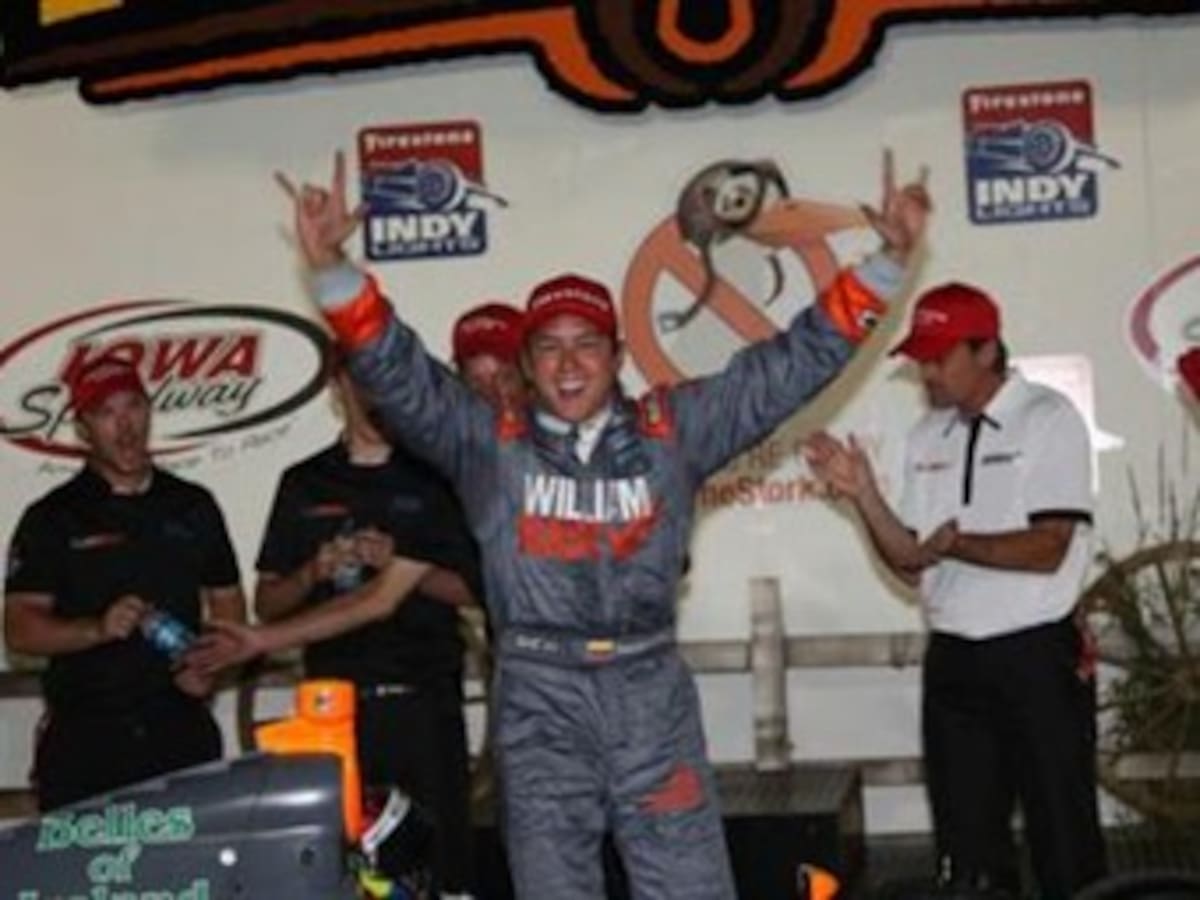 Sebastián Saavedra logró su primer triunfo de la temporada en la Indy Lights