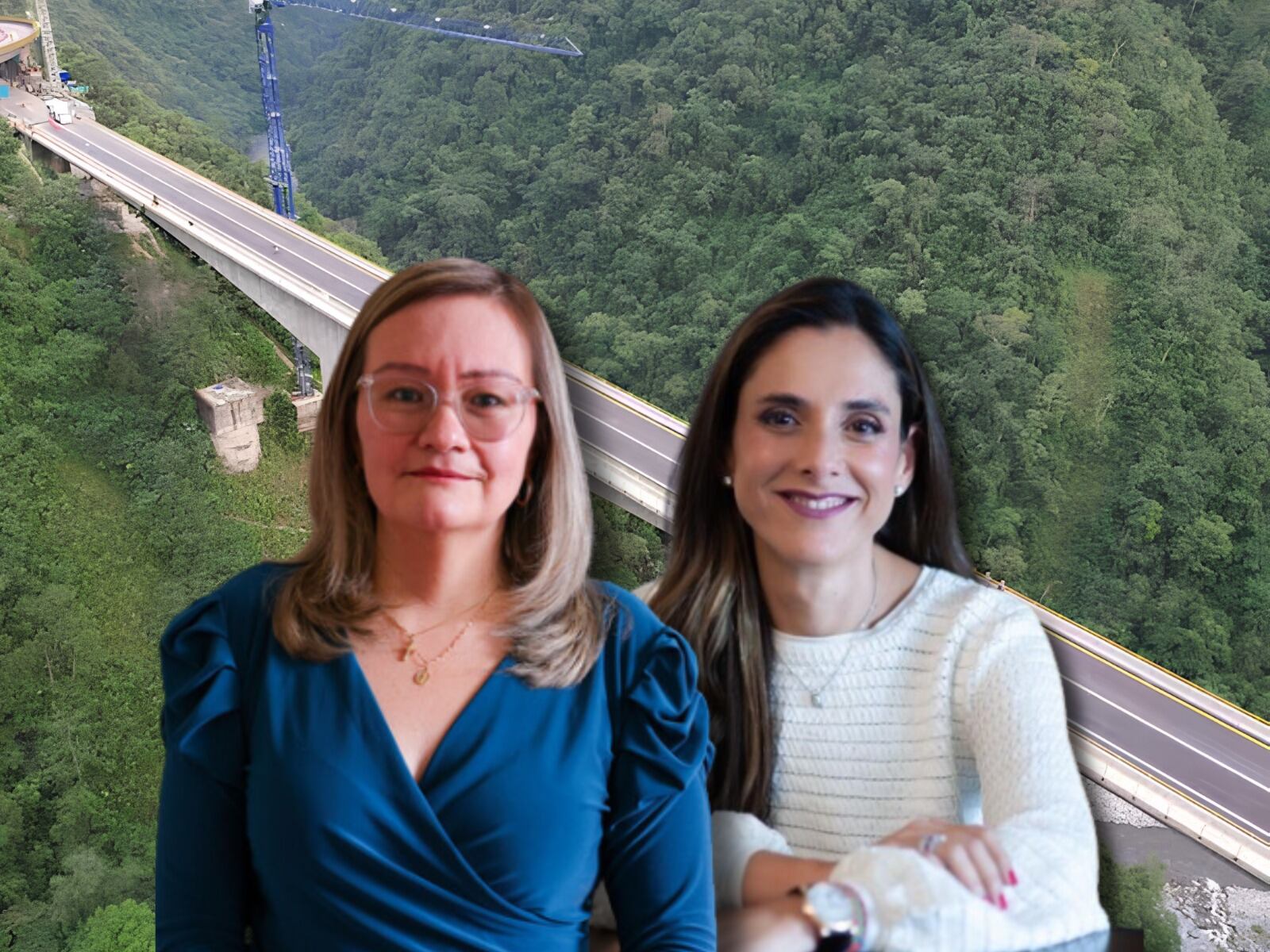 Cielo Rusinque y Natalia Gutiérrez, presidente del Consejo Gremial.