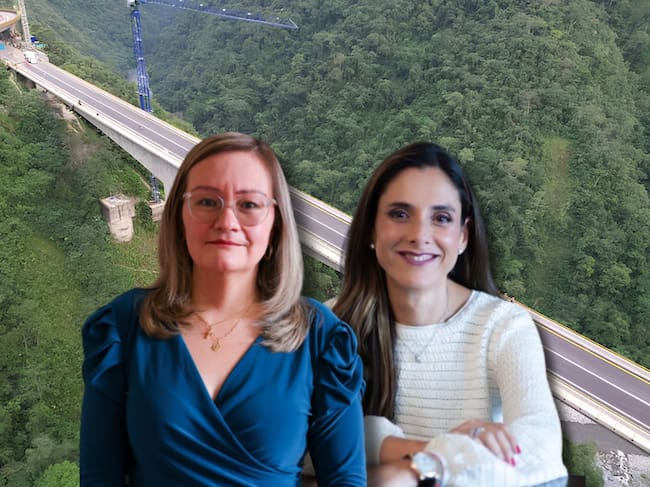 Cielo Rusinque y Natalia Gutiérrez, presidente del Consejo Gremial.