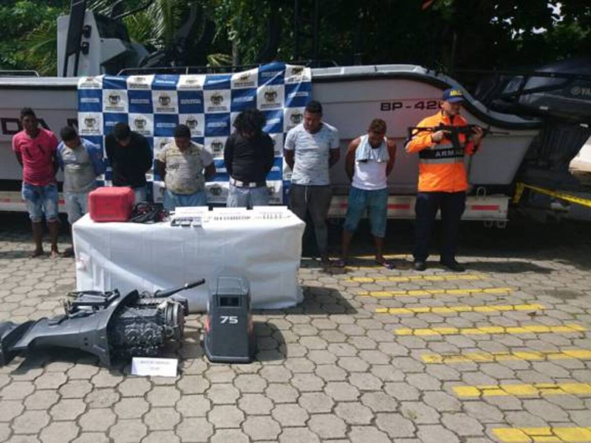 Capturados siete asaltantes de embarcaciones en el Pacífico