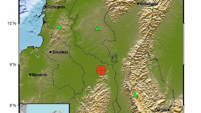 El movimiento telúrico se alcanzó a sentir en municipios como Altos del Rosario, San Martín de Loba, Pinillos y Mompox.