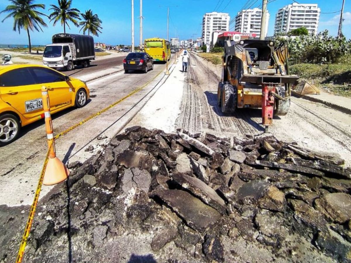 Alcaldía de Cartagena reanuda obras en malla vial en localidades 1 y 3