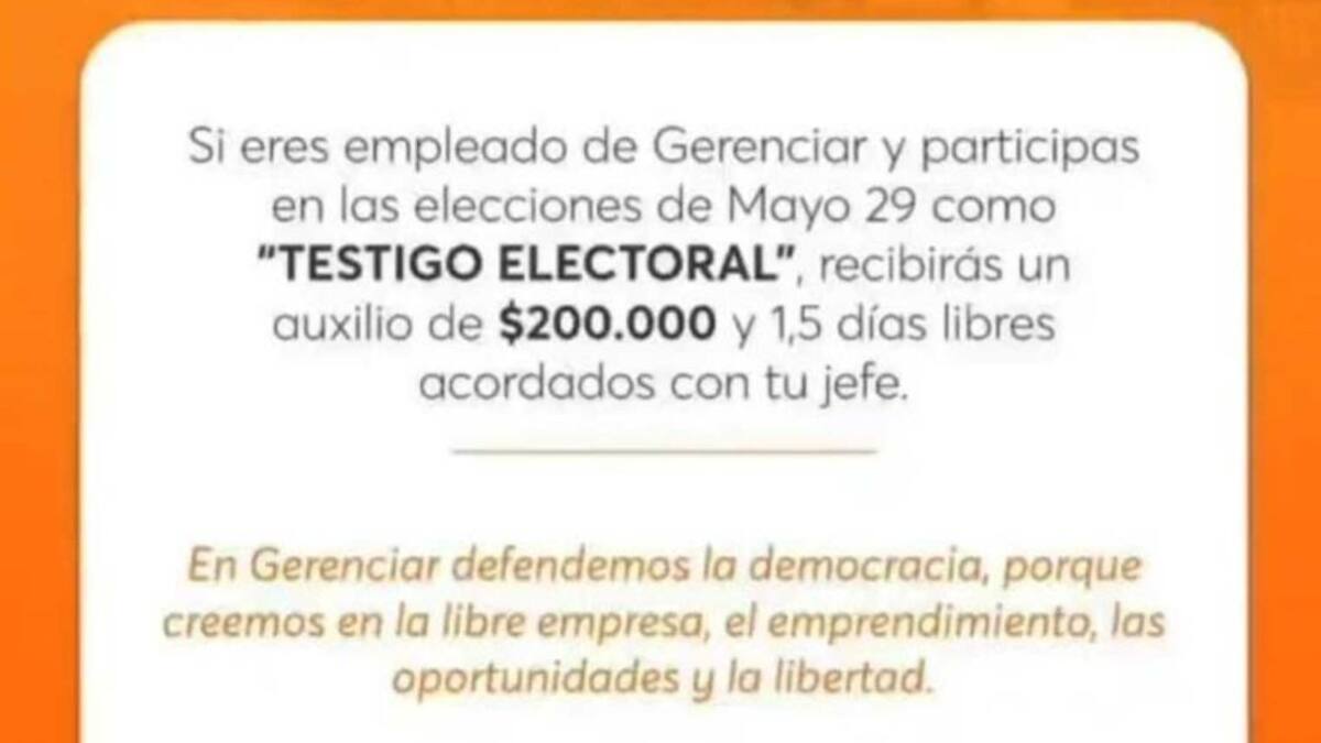 Denuncian que Gerenciar dio bonos de $20.000 por asistir a evento de 'Fico'