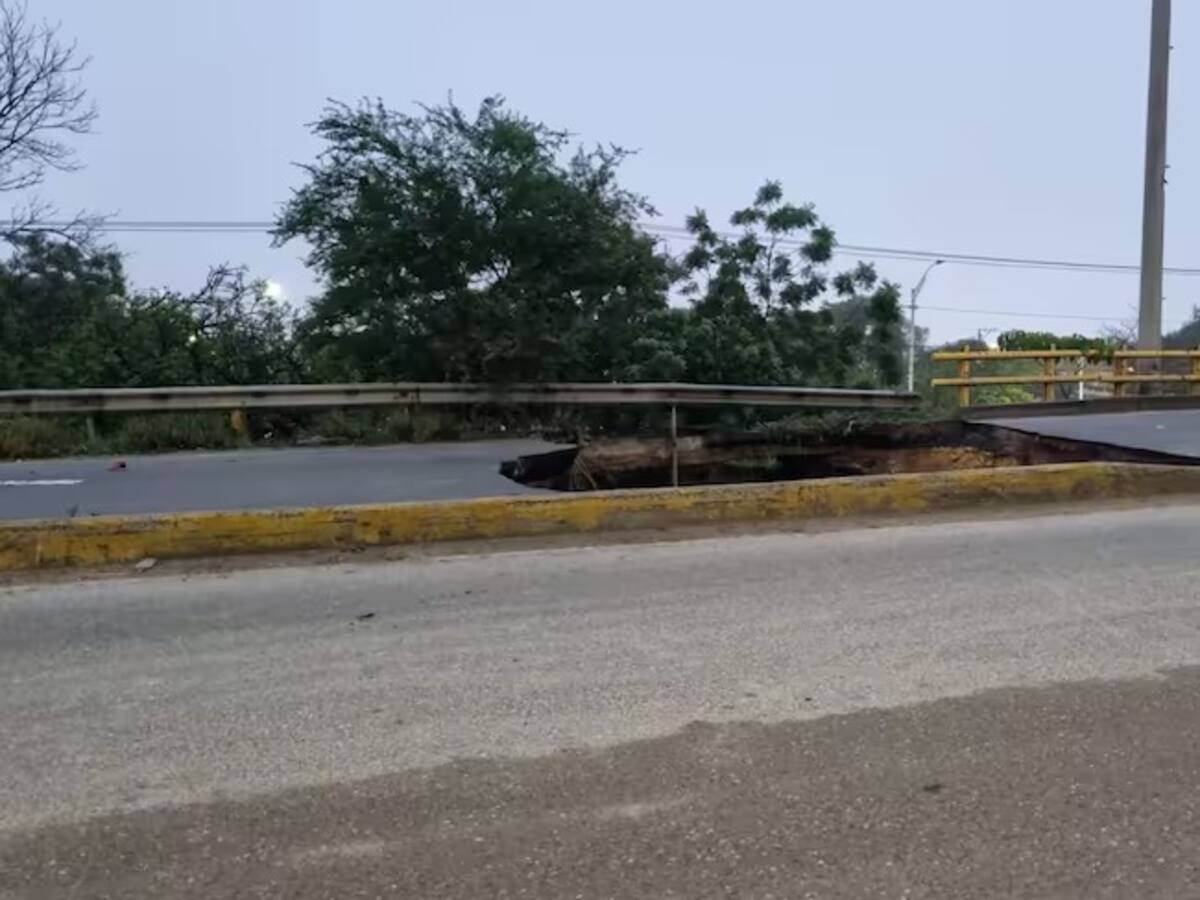 Así van las obras de rehabilitación del puente de la calle 30 en Soledad