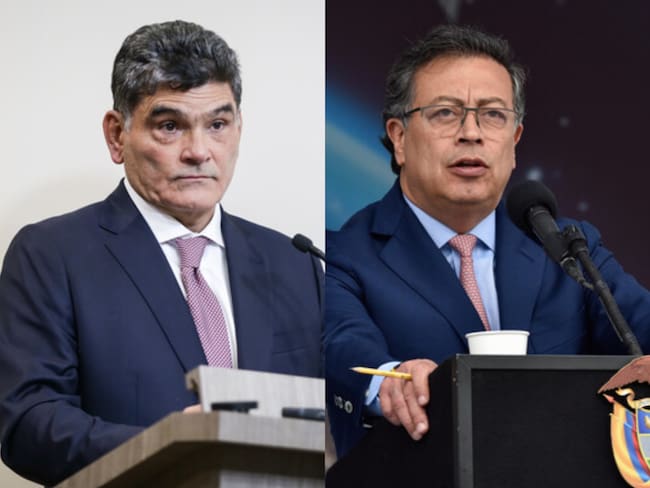 Gregorio Eljach y Gustavo Petro. Foto: (Colprensa - Catalina Olaya) / (Colprensa - Cristian Bayona).