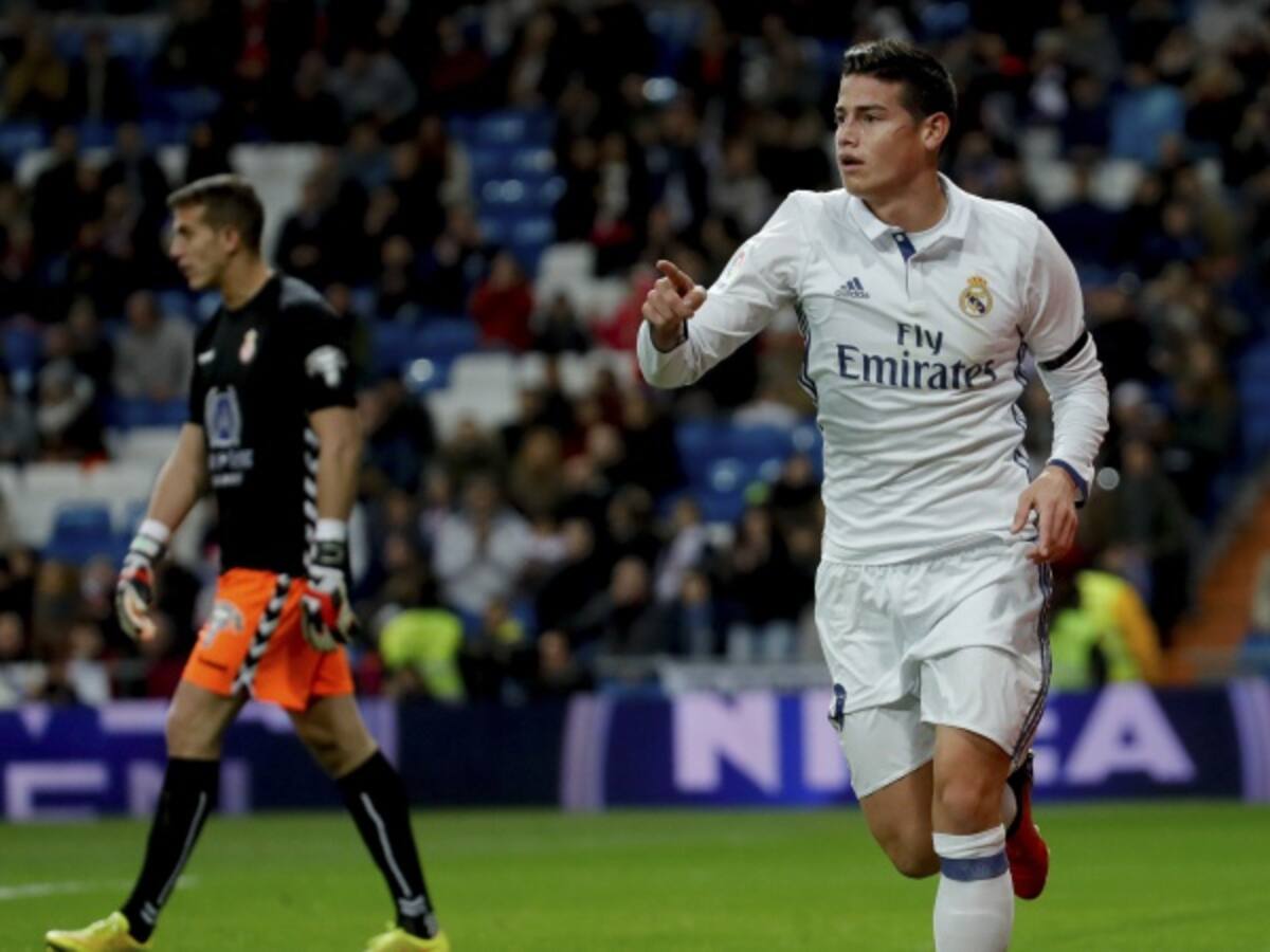 James marcó en la goleada del Real Madrid por la Copa del Rey