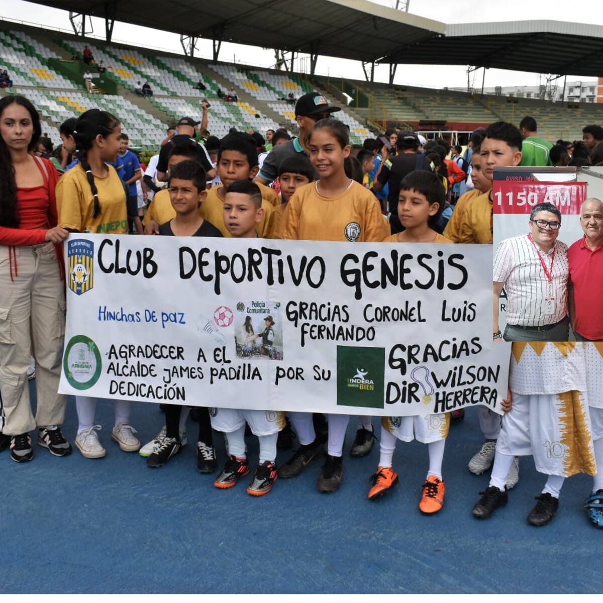 Los niños no pueden decir groserías en el Torneo Hinchas de Paz que se inició en Armenia