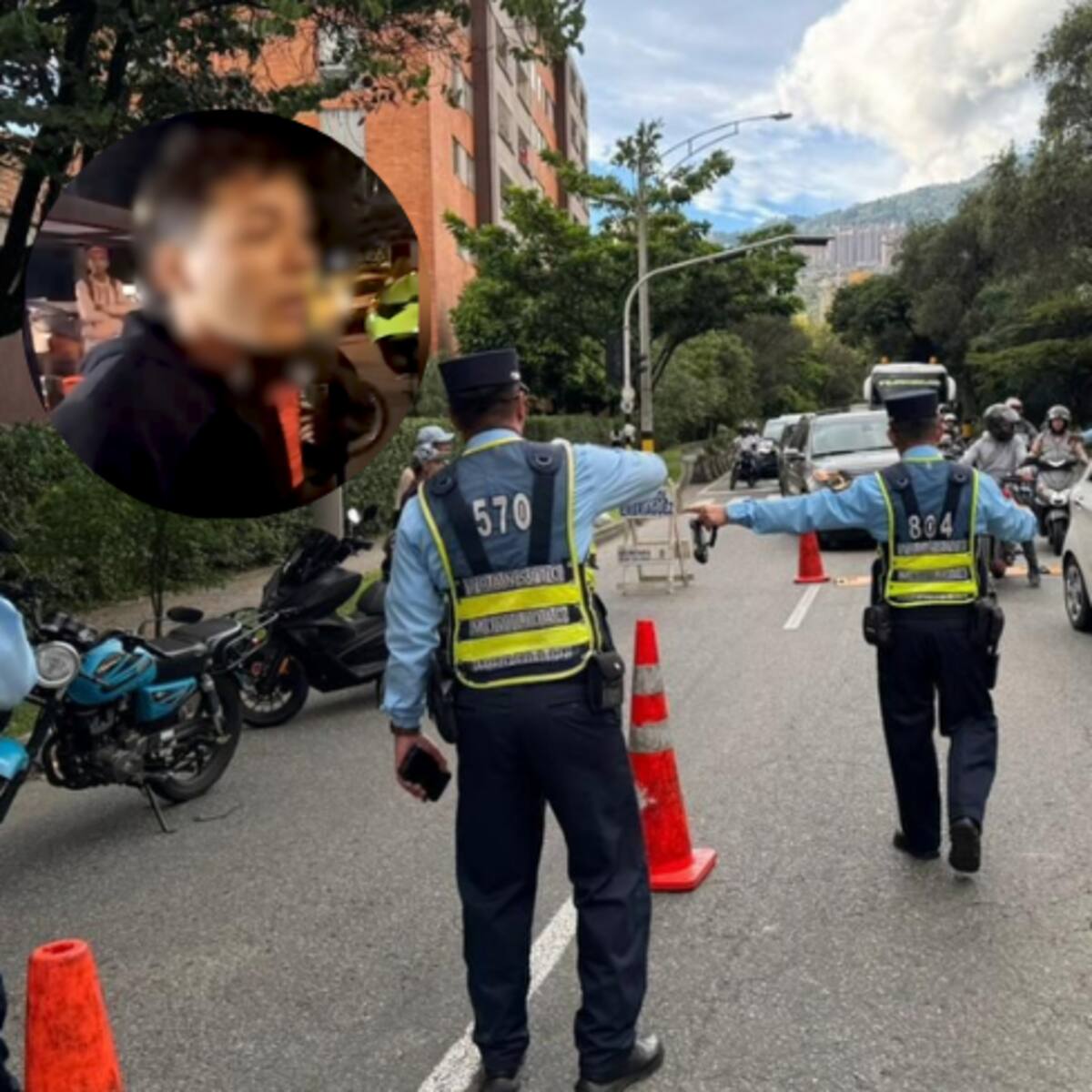 En un mismo día, cuatro agentes de tránsito fueron agredidos en Medellín; hubo dos capturados