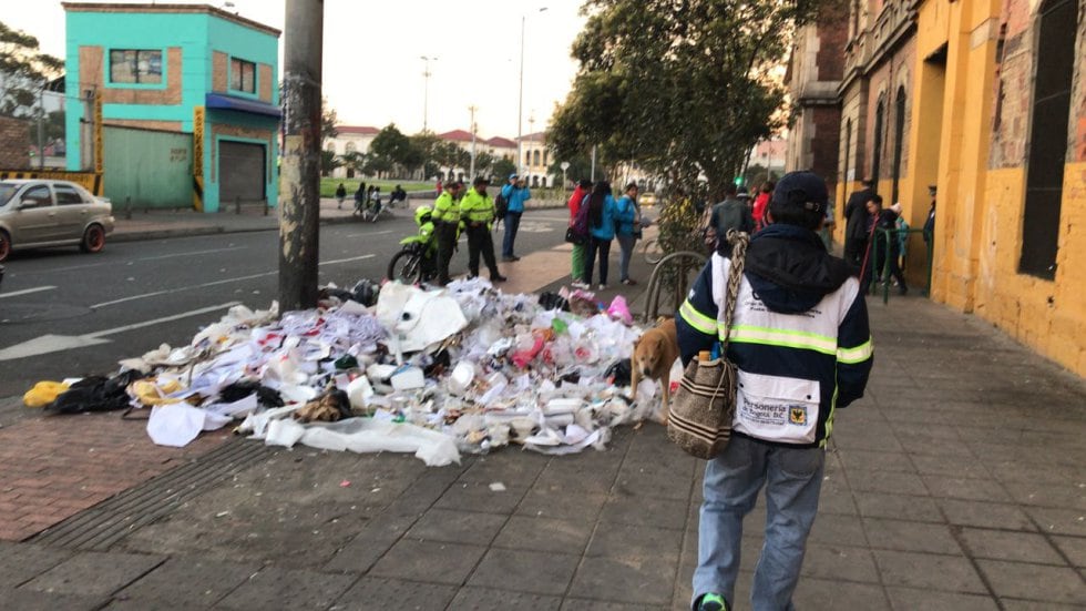 Basura en las localidades de Bogotá