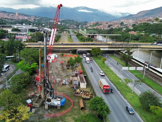 Avanza el Metro de la 80: inician cimentaciones del viaducto Caribe en Medellín Foto: Alcaldía de Medellín