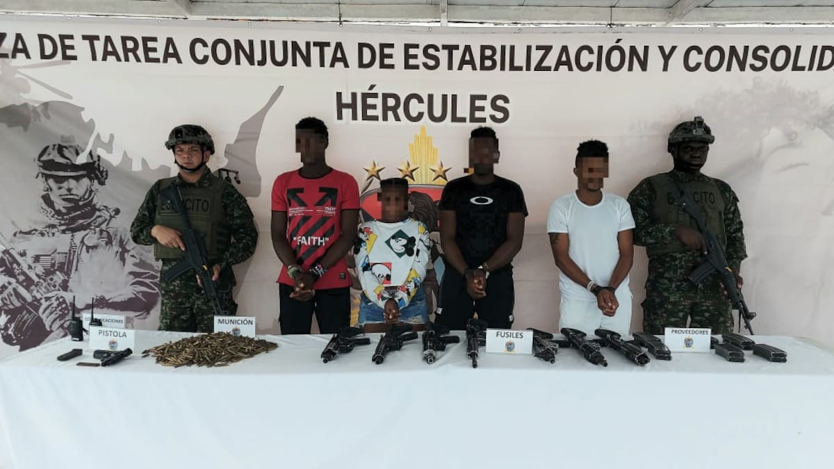 Fuerzas Militares capturan cuatro miembros de disidencias Farc en Olaya Herrera, Nariño