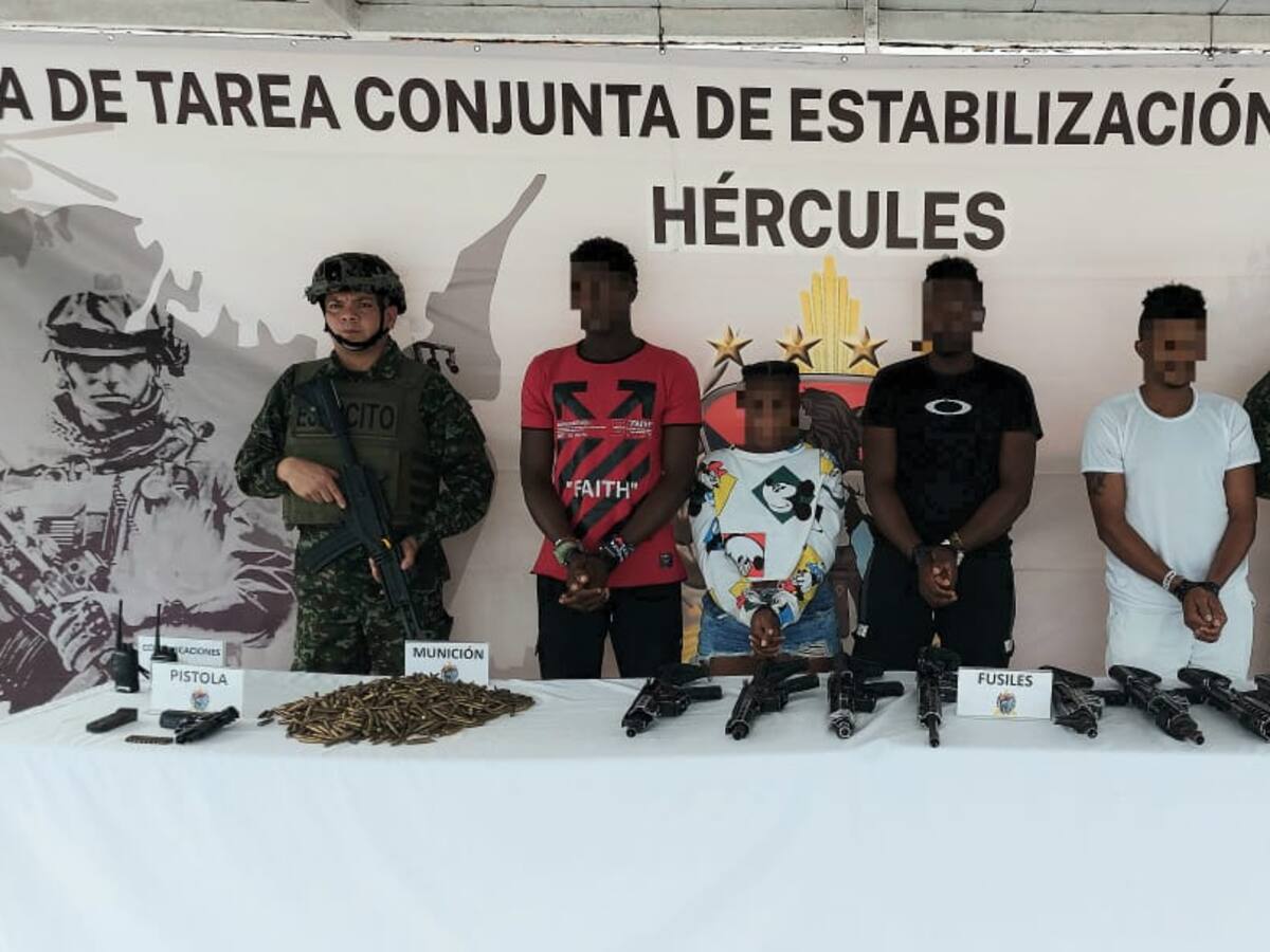 Fuerzas Militares capturan cuatro miembros de disidencias Farc en Olaya Herrera, Nariño