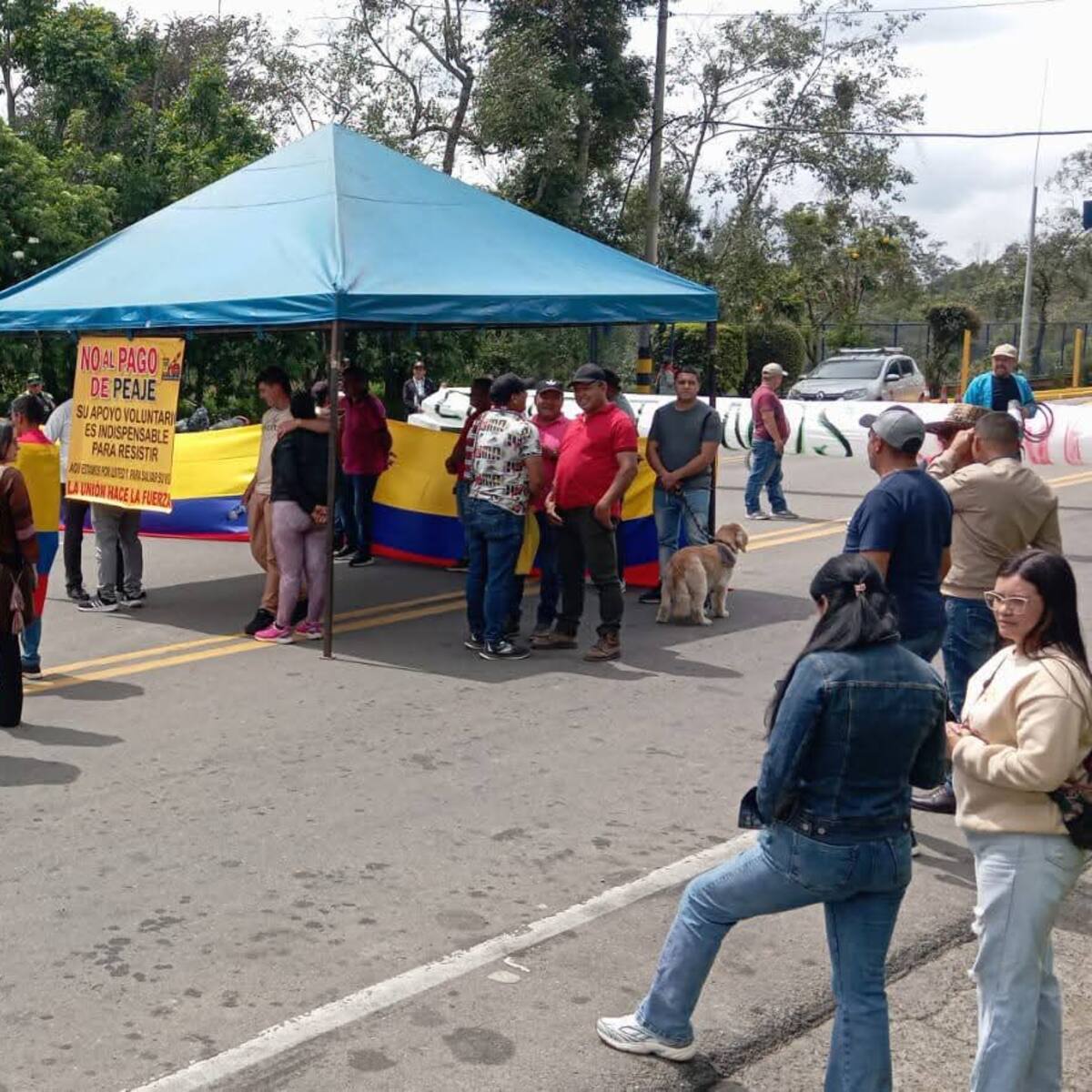 En el peaje de Saboyá, Boyacá, los habitantes se mantendrán en paro indefinido