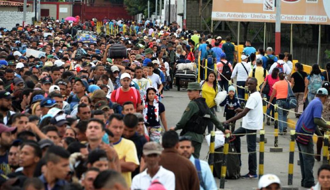 Venezolanos en frontera