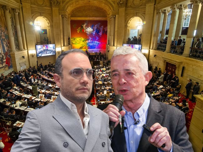 Alfredo Deluque y Álvaro Uribe.