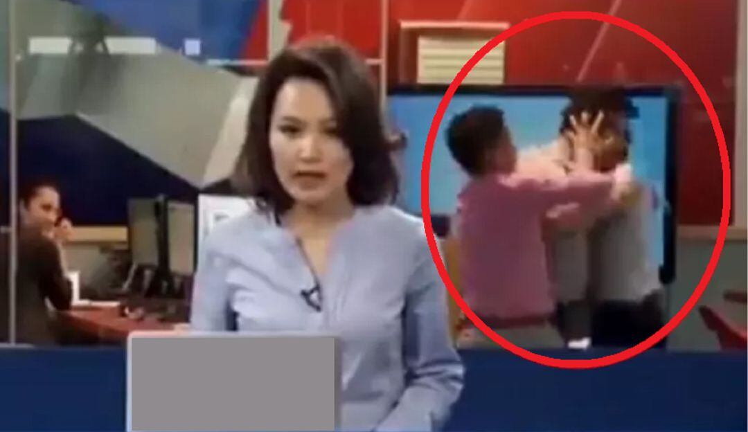 (VIDEO) Equipo periodístico se dan 'en la mula' en trasmisión en directo