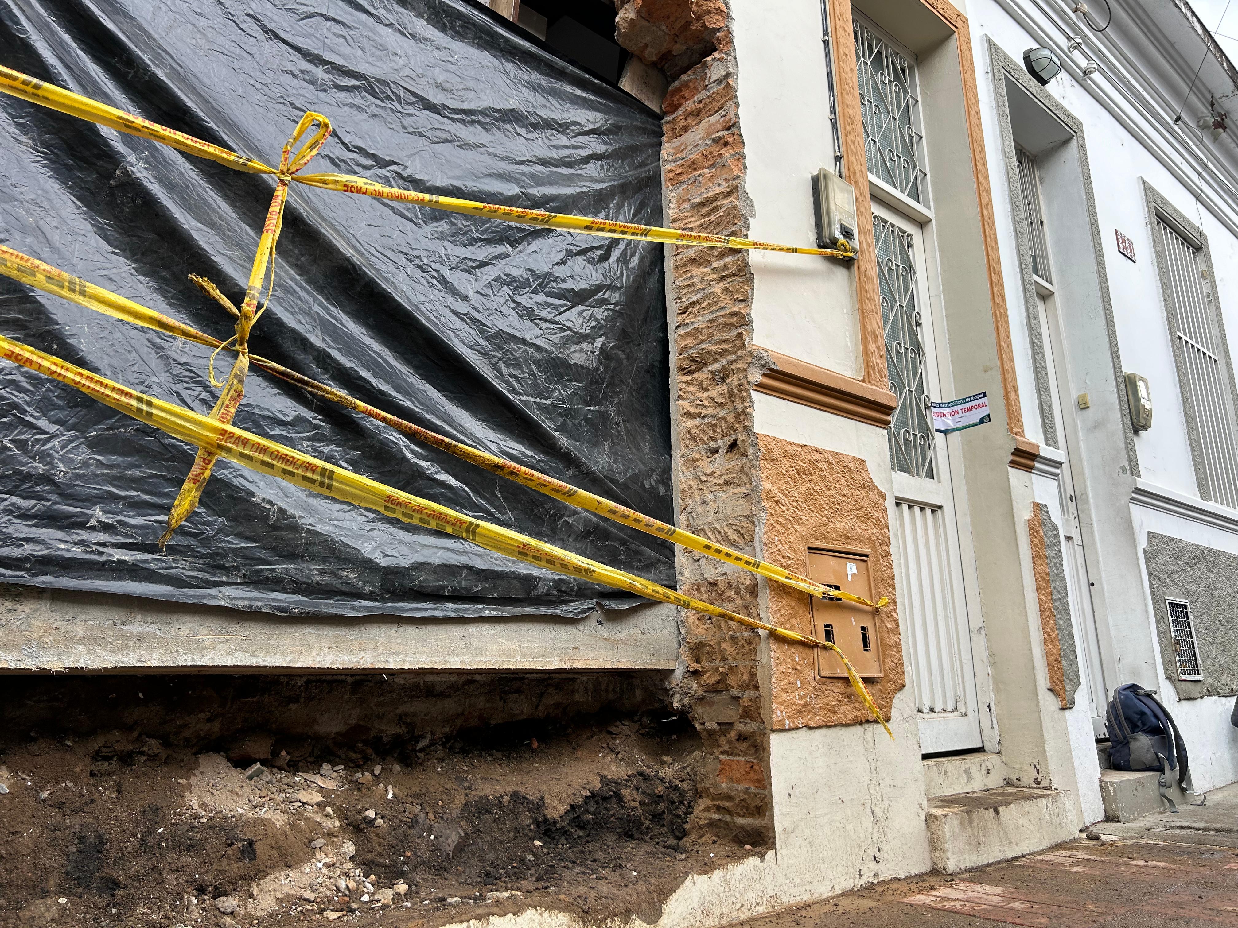 Sellan obra en el barrio La Pola de Ibagué