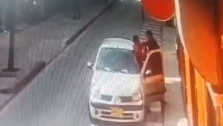 Así se ve en el video que revisan las autoridades, cómo fue el posible caso de sicariato. Imagen | Captura de pantalla