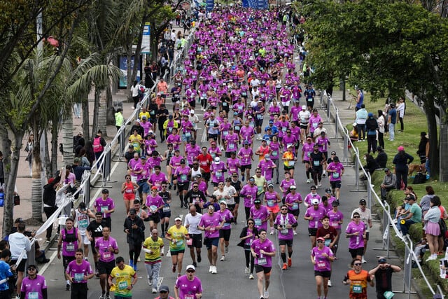 Media Maratón de Bogotá 2025. Foto: Colprensa.