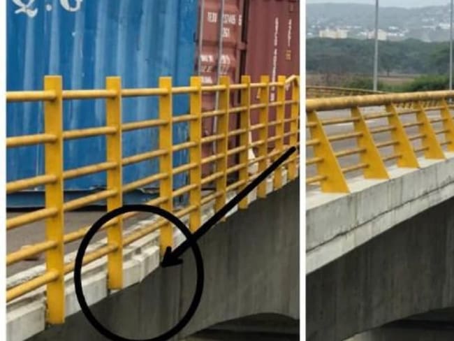 Denuncian presuntos daños en la infraestructura del Puente Tienditas