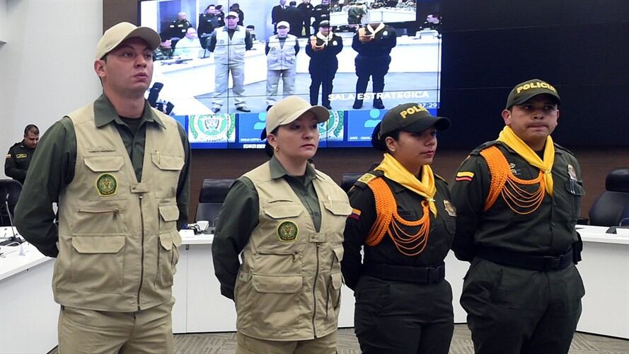 Nuevos uniformes para el proceso de dejación de armas de las Farc. Foto: Ministerio de Defensa