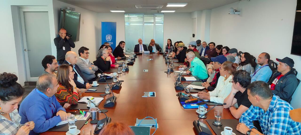 Sesión en Bogotá de las delegaciones de paz del Gobierno y el ELN. Cortesía
