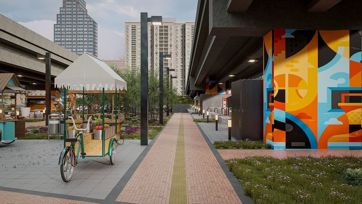 Proyecto del bajo puente de la Autosur con Av. Villavicencio promete canchas y zona de comidas