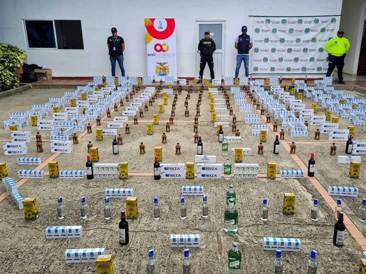 Incautadas más de 5.000 cajetillas de cigarrillos y 200 botellas de licor en Bolívar