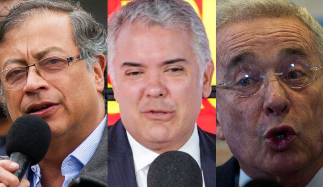 Gustavo Petro, Iván Duque, Álvaro Uribe