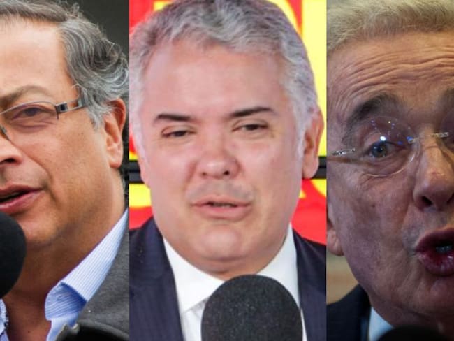 Gustavo Petro, Iván Duque, Álvaro Uribe