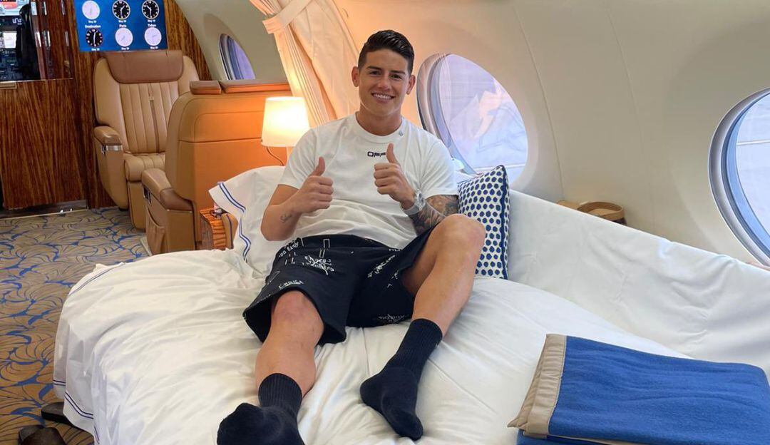 James Rodríguez en modo Selección: El volante viaja a Colombia