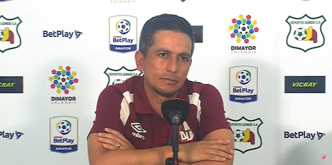 Sebastián Oliveros, DT del Tolima / Dimayor.