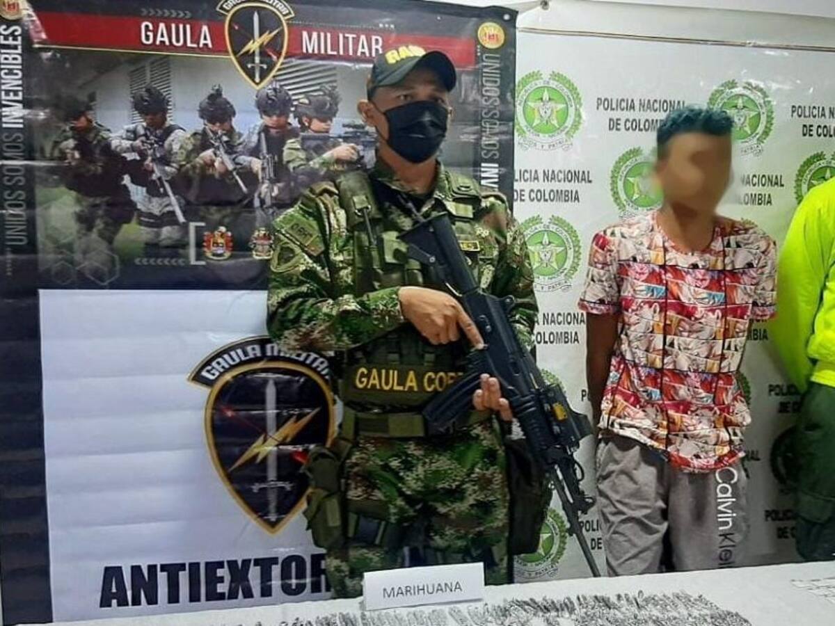 Capturaron a un hombre por tráfico de estupefacientes en Montelíbano