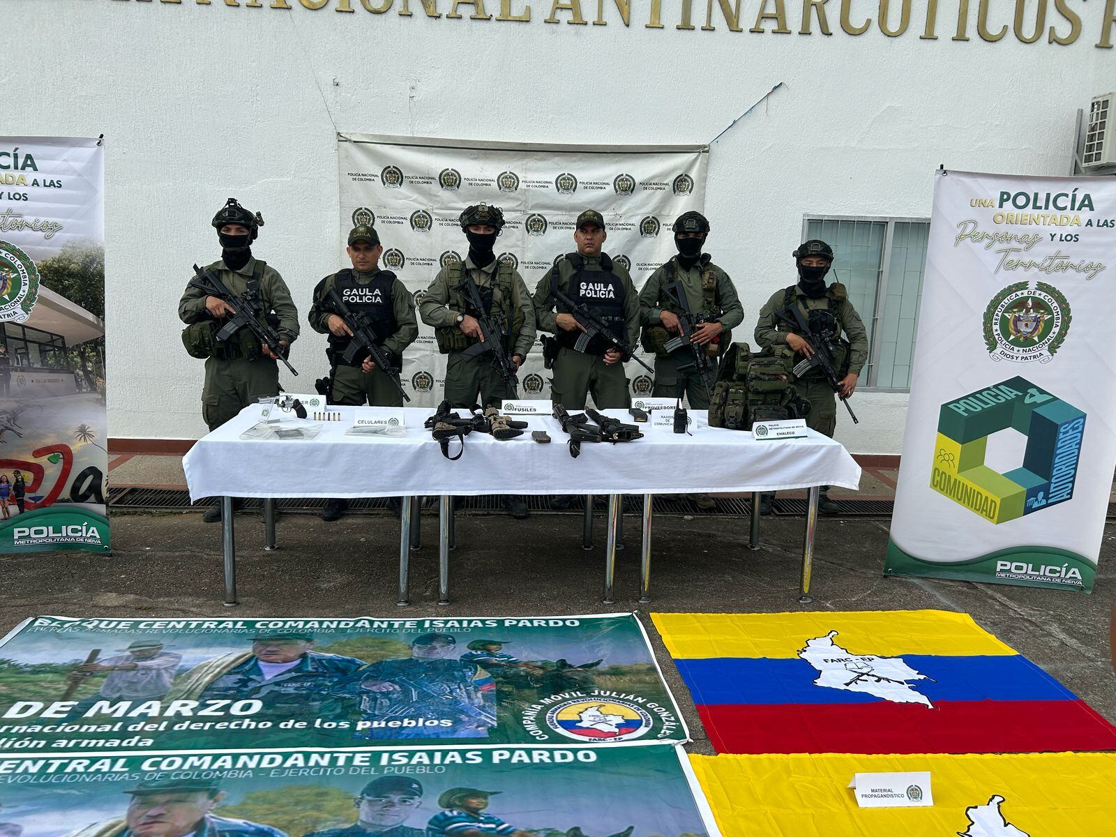 La operación contra Galeano Carvajal es un avance en la lucha contra las estructuras criminales. Foto policía Nacional.