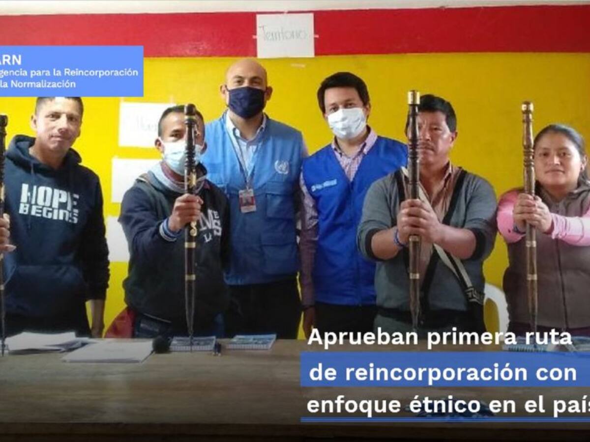 Empieza reincorporación con enfoque étnico en Nariño