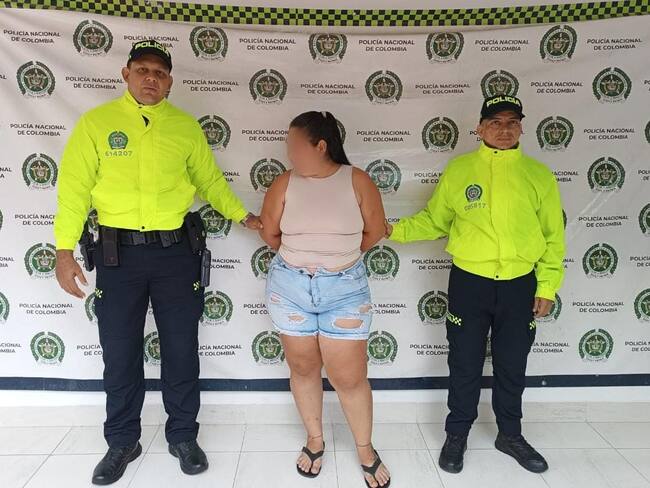 'La Gorda' no aceptó cargos y fue cobijada con medida de aseguramiento en centro carcelario. Foto Policía-Huila.