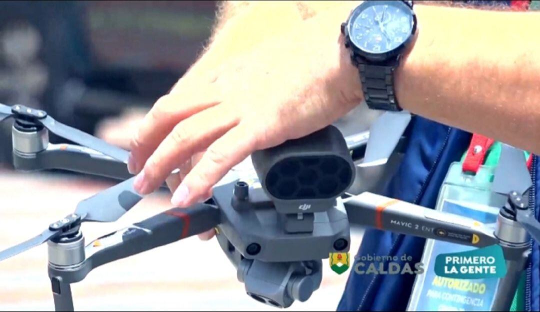 Drone de la Jefatura de Gestión del Riesgo de Caldas