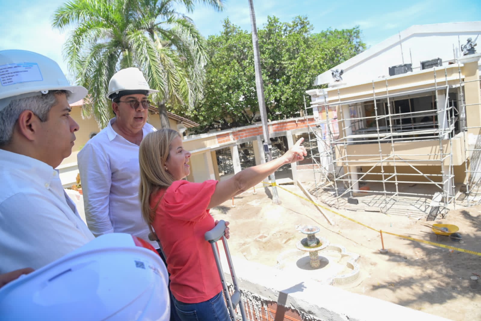 La gobernadora Elsa Noguera realizó una visita de seguimiento a las obras de Bellas Artes