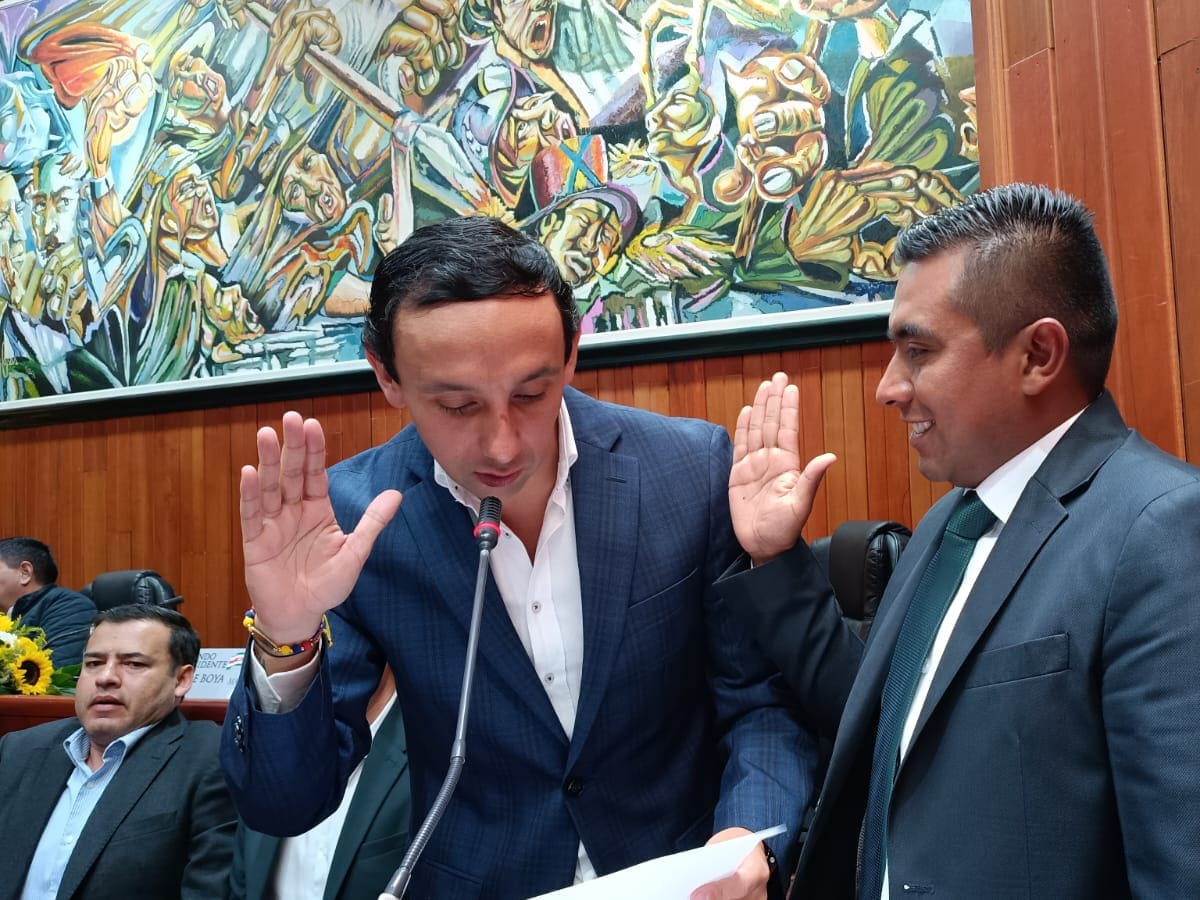 Julián García asume la presidencia de la Asamblea de Boyacá, anuncia agenda de control político