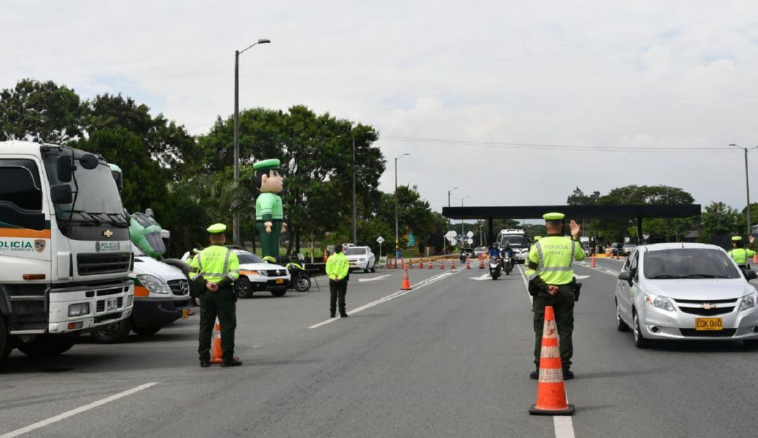 Puntos de control de la Policía Valle para este 20 de julio