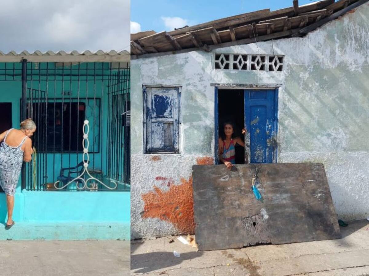 Con tablas y muros, familias intentan evitar inundaciones en Barranquilla