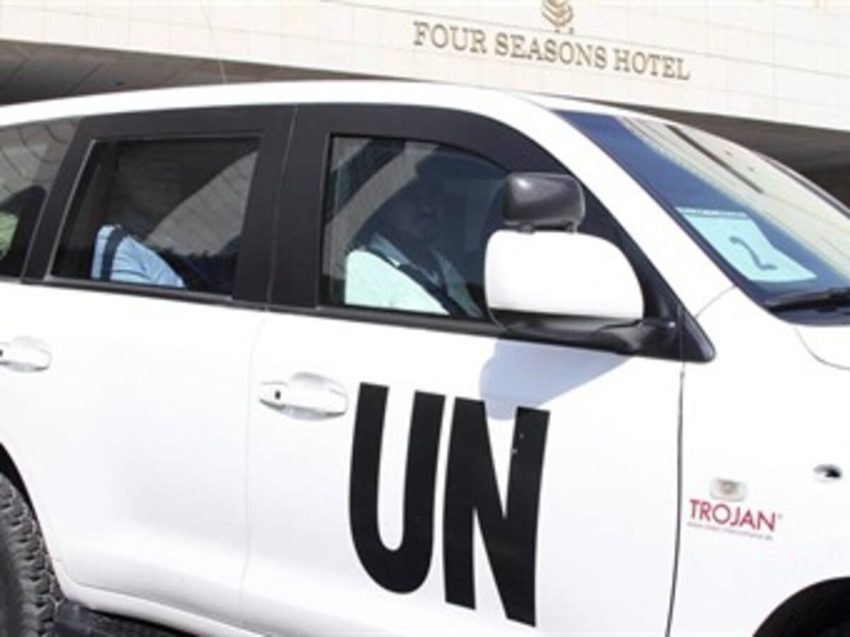 Inspectores de la ONU llegan al Líbano tras concluir su misión en Siria